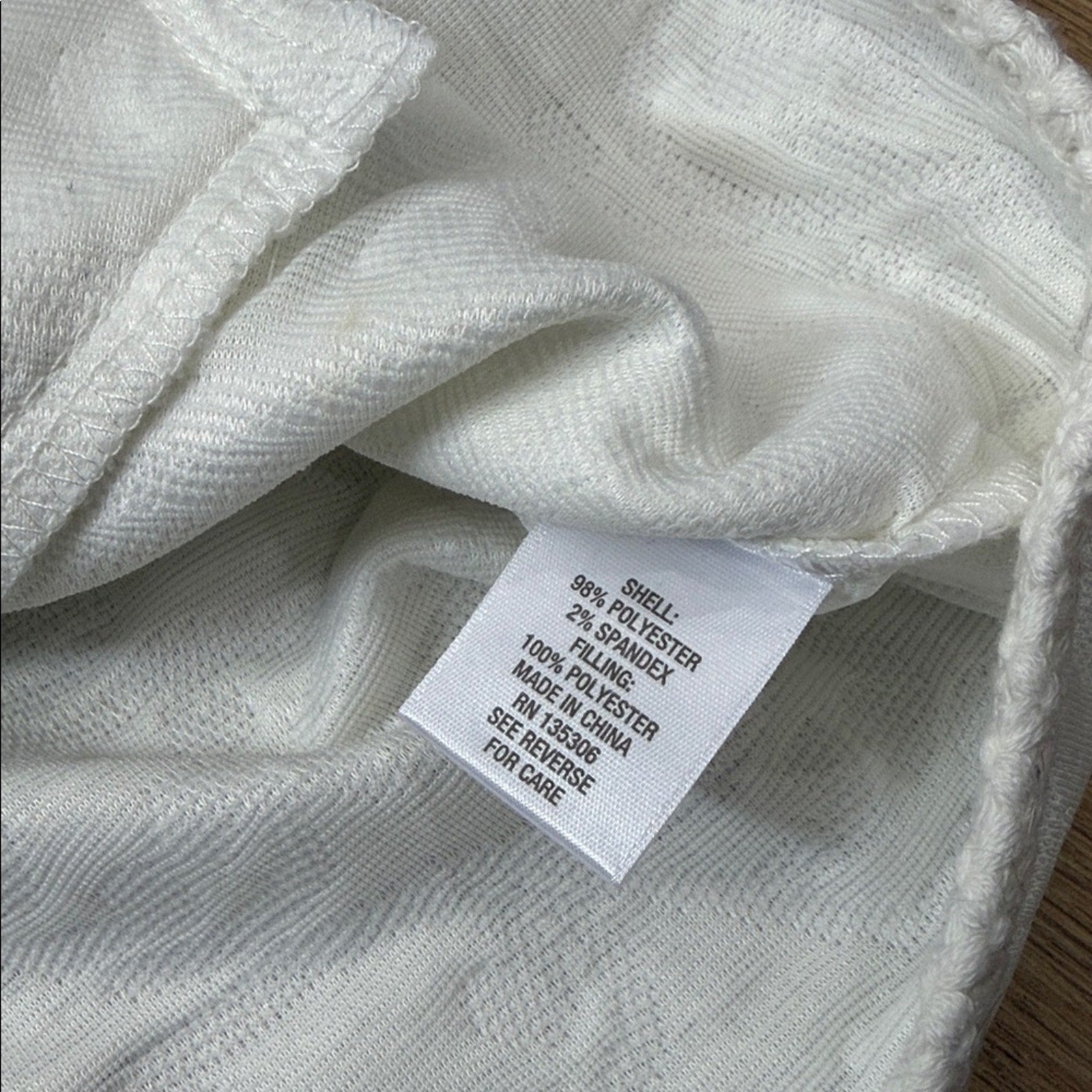 Dress Barn White Textured Detailed Hems Zip Front Jacket NWT Size XL