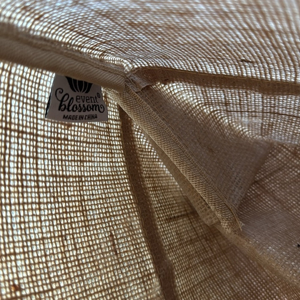 Event Blossom Tan Jute Tote Bag
