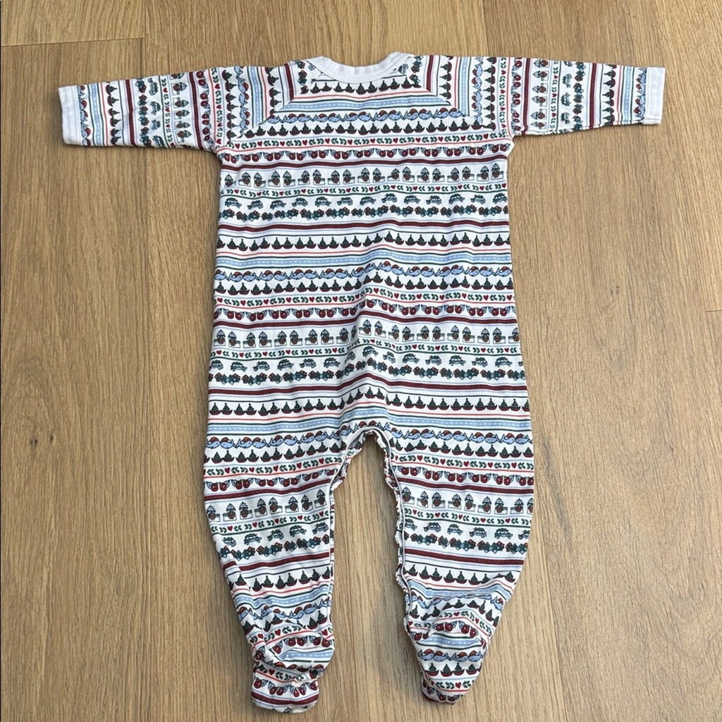 Erica Wilson Nantucket Patterned Christmas Kids One Piece Size 3-6 Months