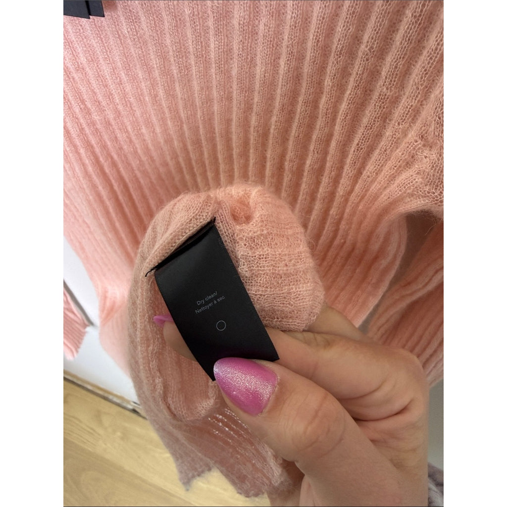 Rag & Bone Lightweight Peach Ribbed Sweater Size Small
