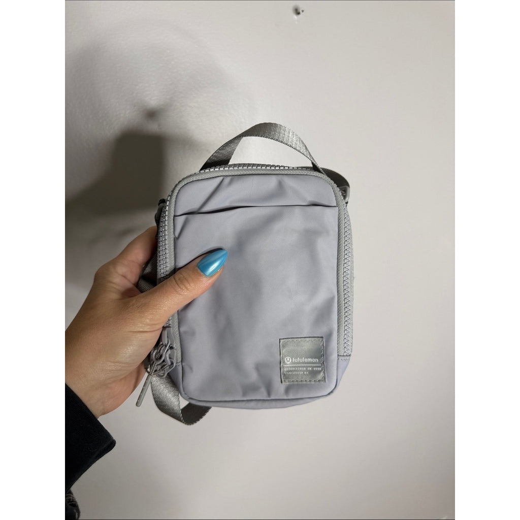 lululemon athletica Light Gray Compact Crossbody Belt Bag