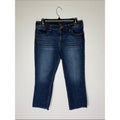 1822 Denim Dark Blue Cropped Ankle Jeans Size 12