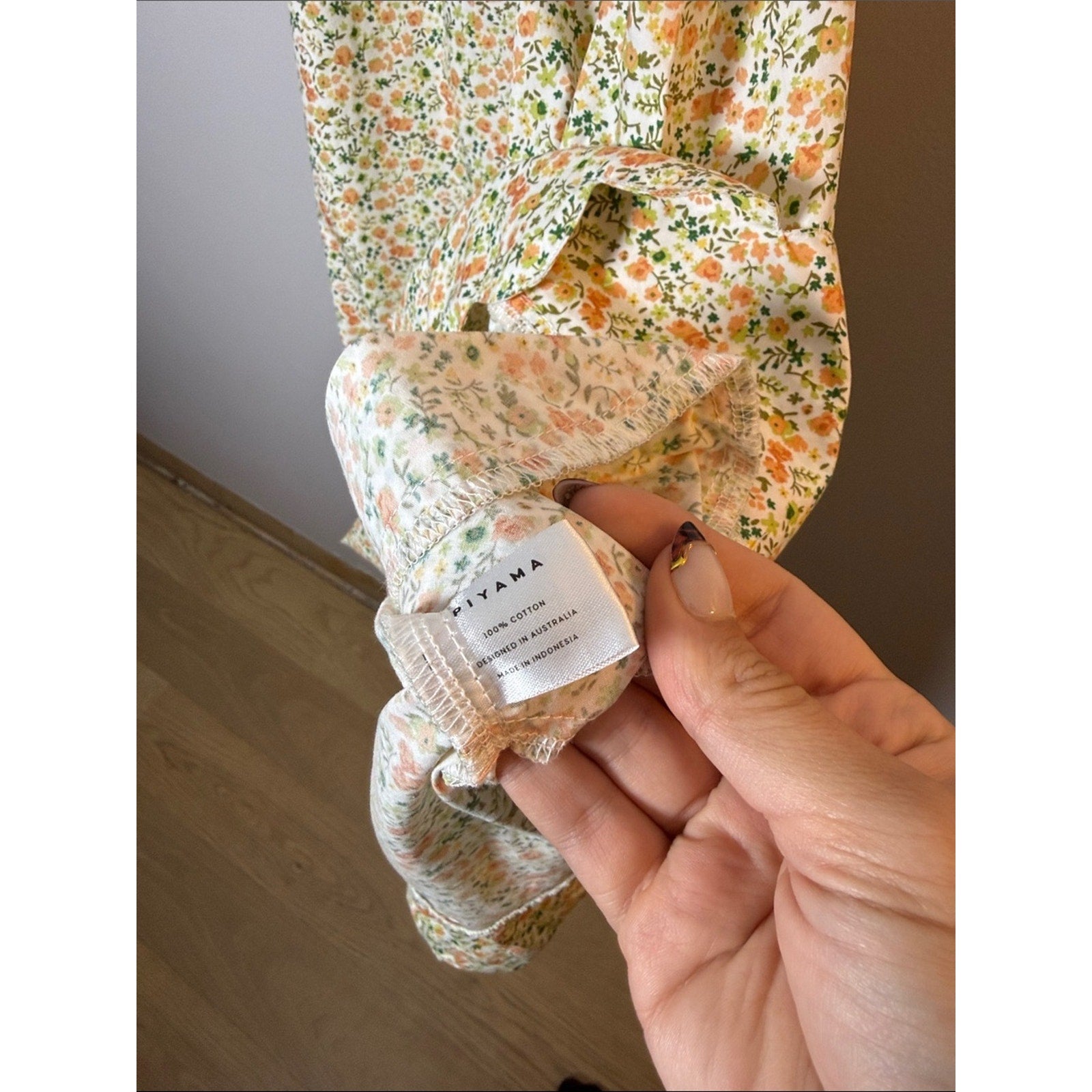 Piyama Yellow Floral Ruffled Strap Sundress Size Medium