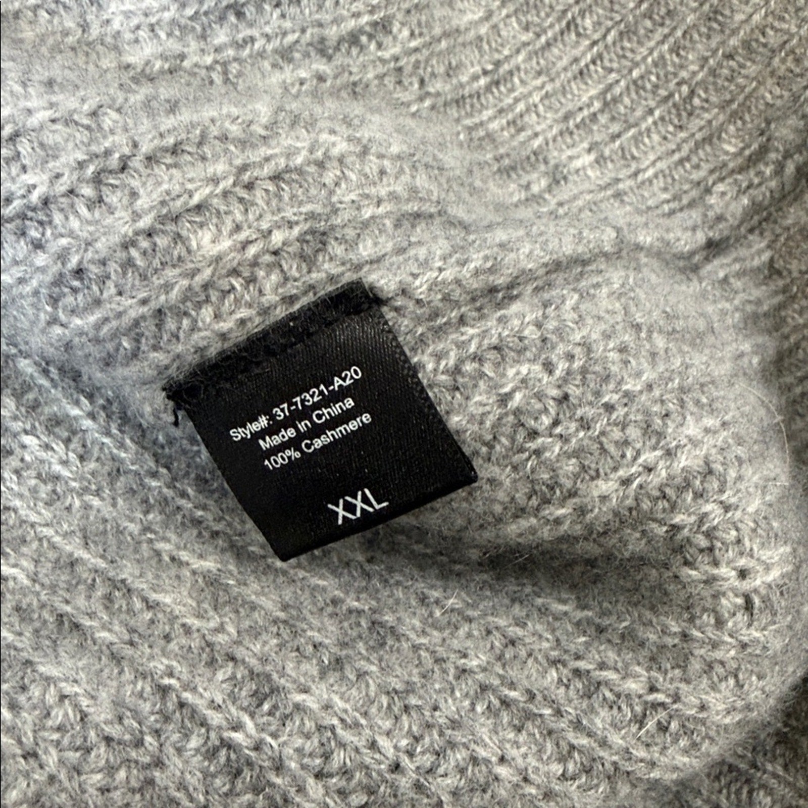 Jenni Kayne Gray Women's Cashmere Button Front Cardigan Sweater Size XXL