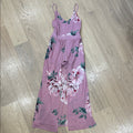 No Boundaries Dusty Pink Floral Sleeveless Romper Size Small