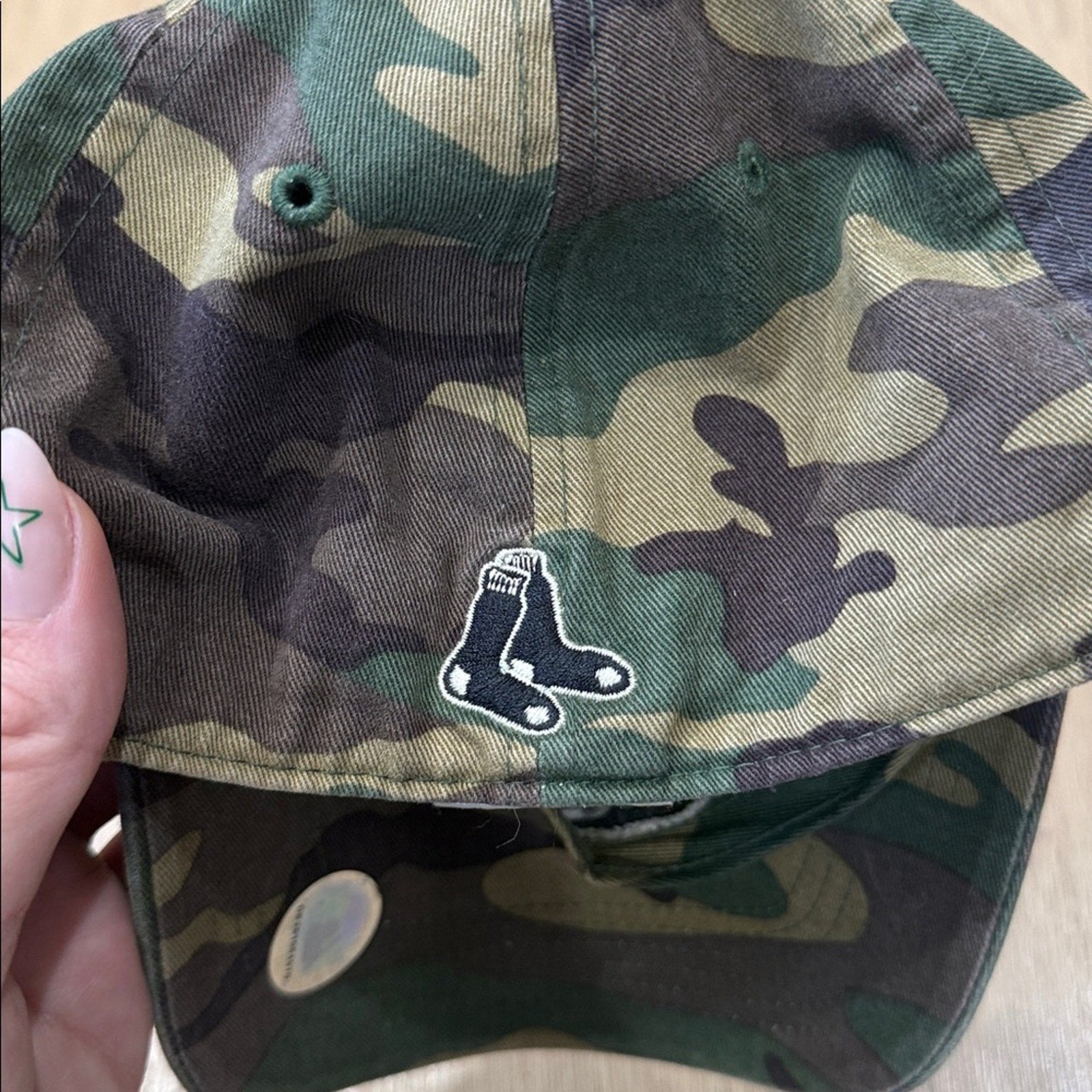 Genuine Merchandise Fitted Camouflage Boston Red Sox Hat Size Small