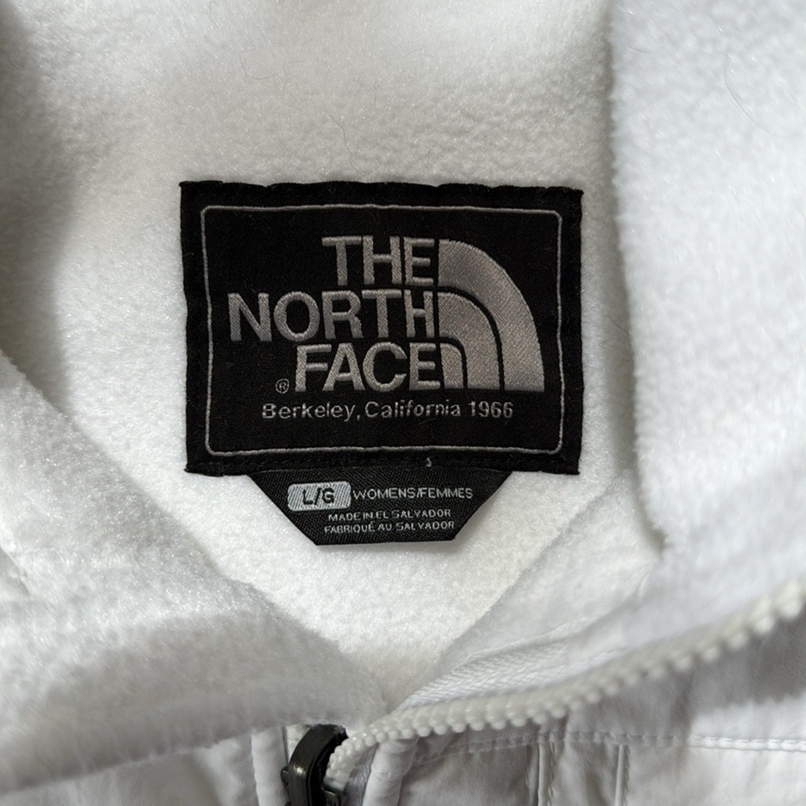 The North Face White Polartec Zip-Front Fleece Jacket - Women's Size Large