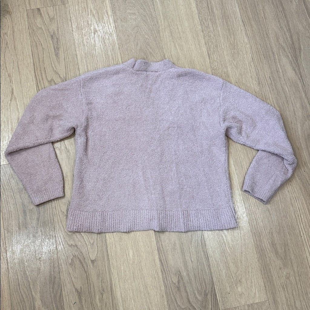 cupcakes & cashmere Dusty Pink Cardigan Size Large