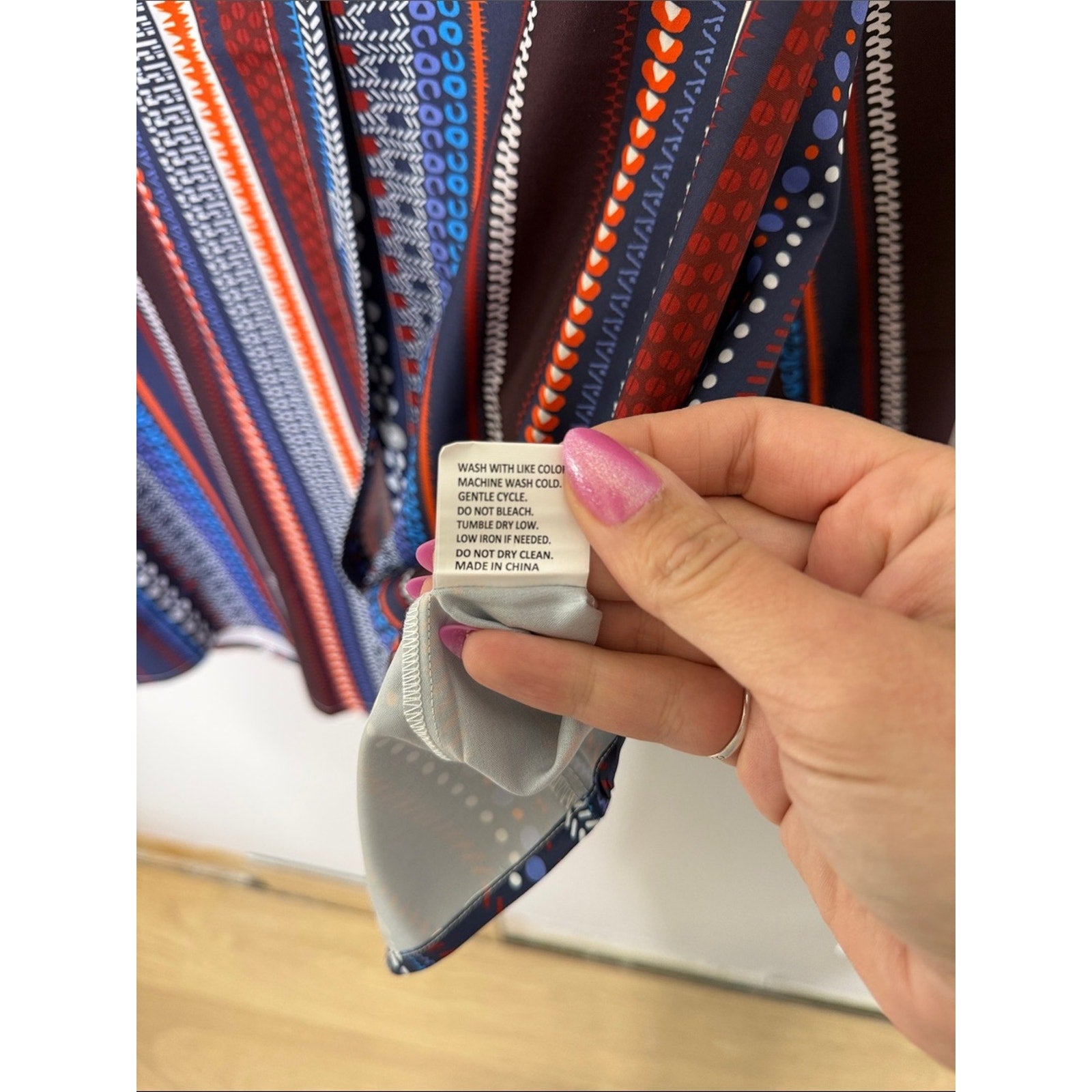 Multi-Stripe Casual Button-Up Shirt - Navy/Orange/Brown Size XXL