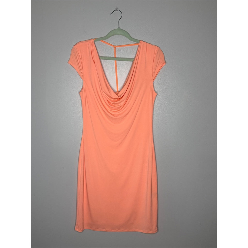 Victoria's Secret Women's Peach Cowl Neck Dress Size Medium