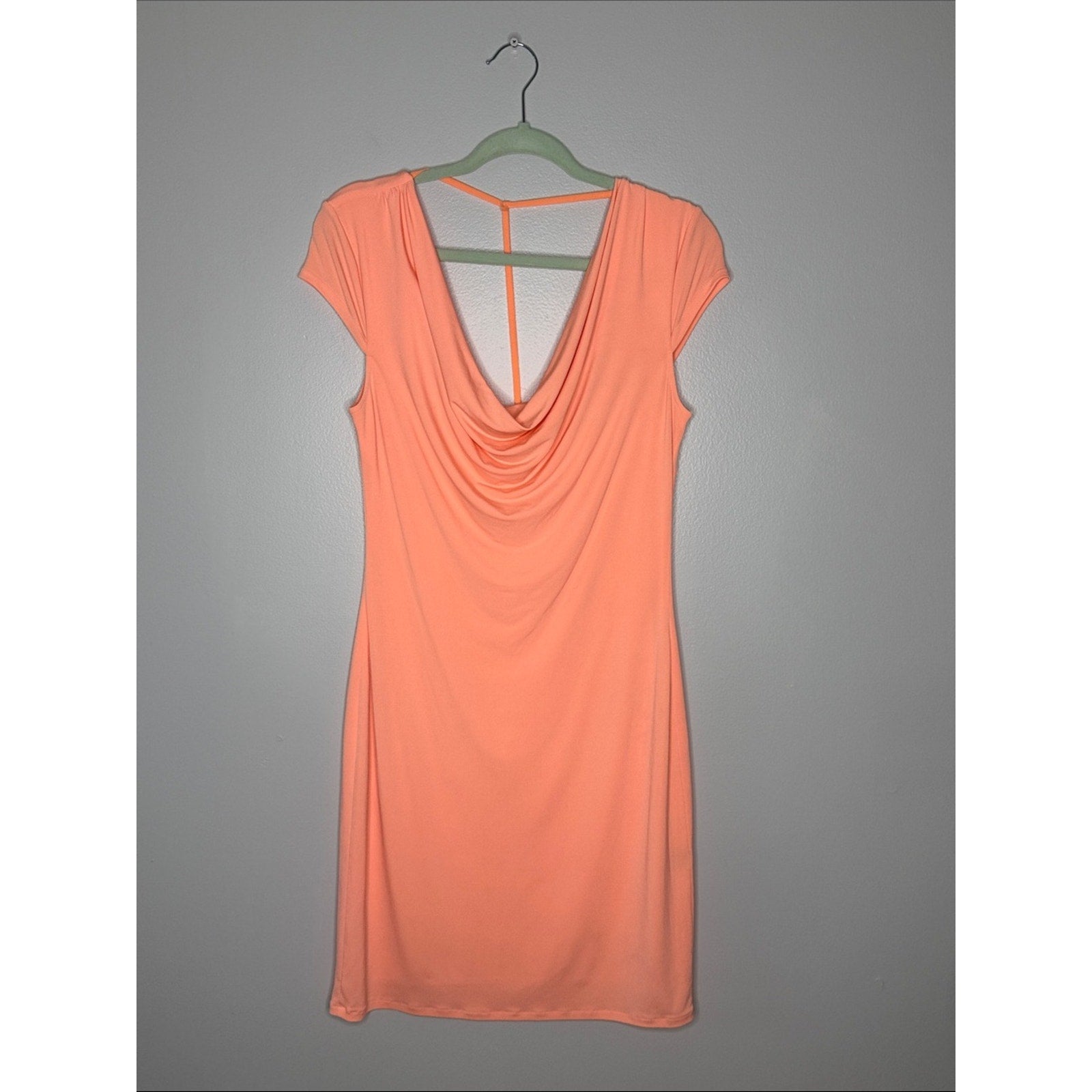 Victoria's Secret Women's Peach Cowl Neck Dress Size Medium