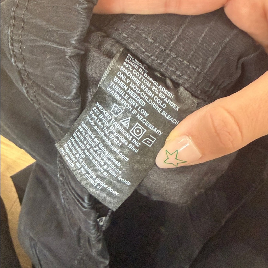 South Pole Men's Black Jogger Pants Size Medium