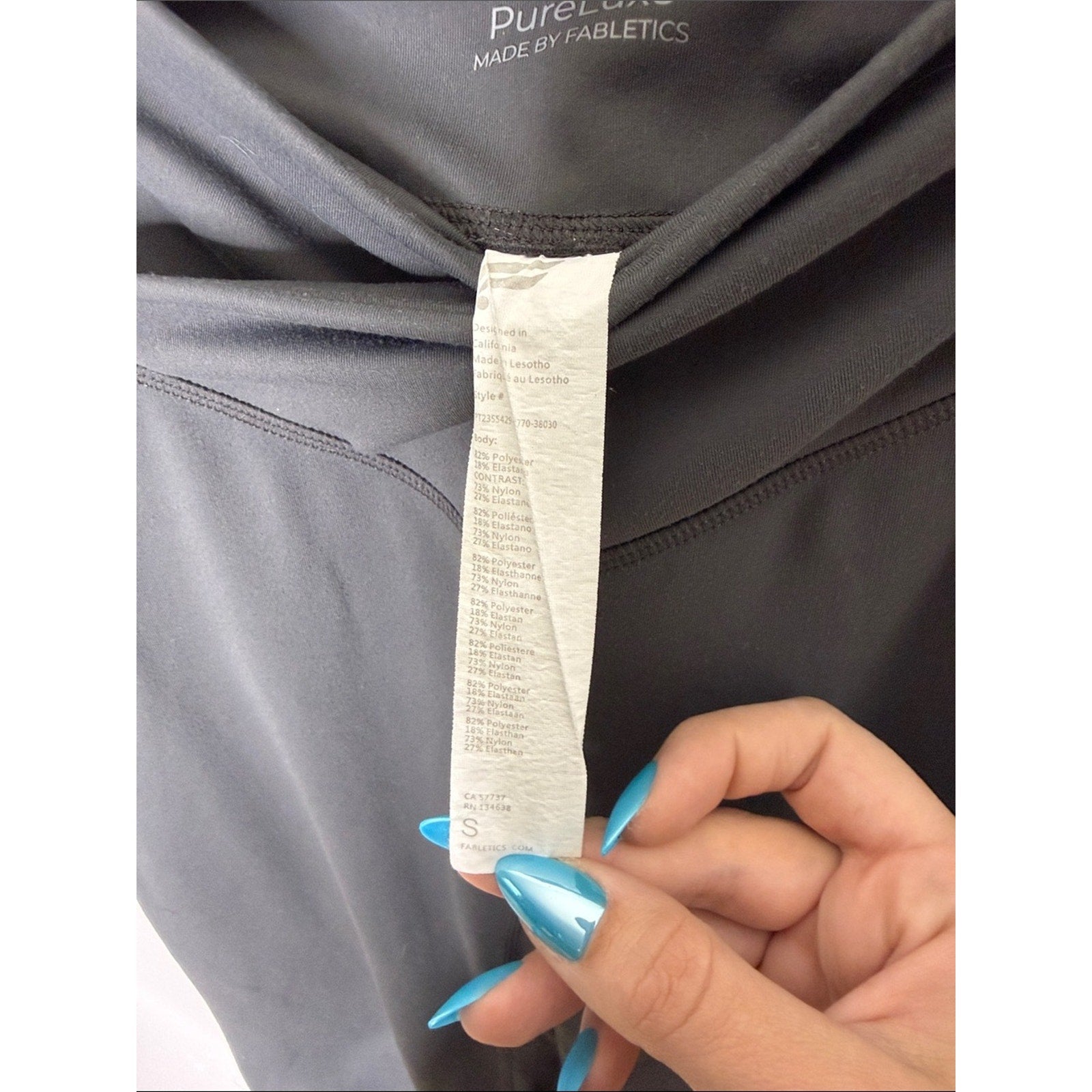 Fabletics Gray Pureluxe V-Waist Flare Yoga Pants Size Small