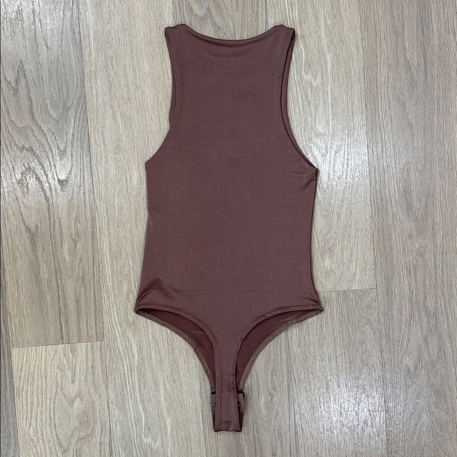 Missguided Brown High Neck Sleeveless Bodysuit Size 0