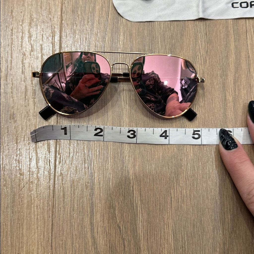 Corsion Pink Holographic Aviator Sunglasses NEW!