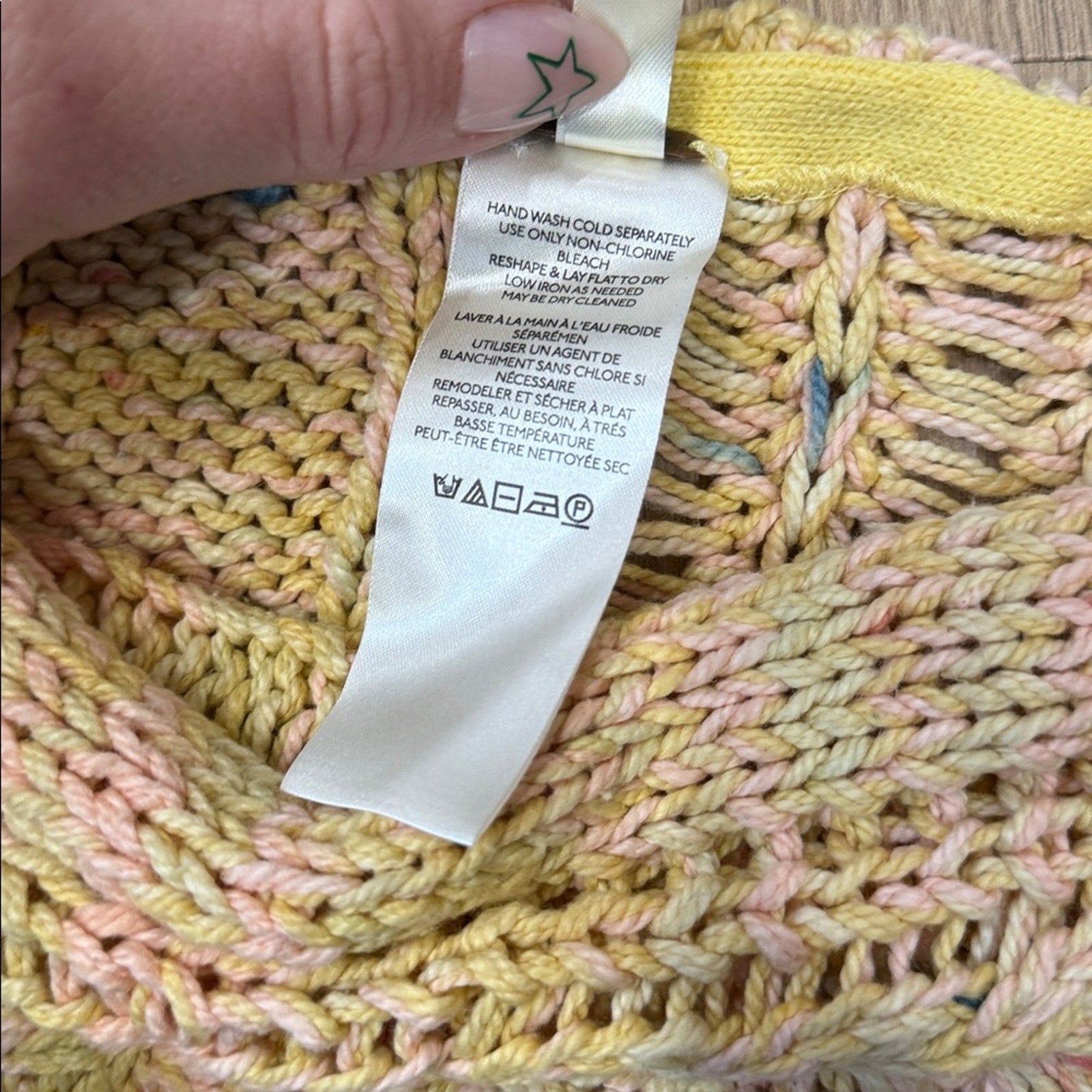 Free People Honey Cable Knit Mixed Media Pullover Sweater Size Small
