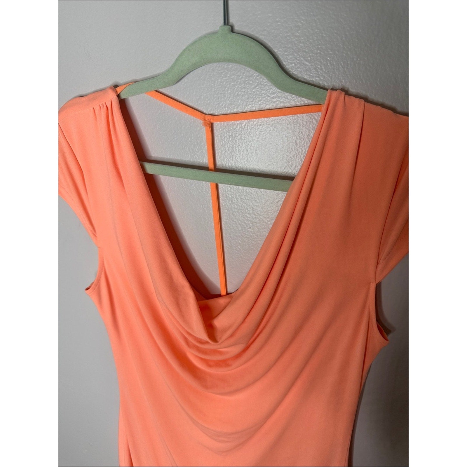 Victoria's Secret Women's Peach Cowl Neck Dress Size Medium