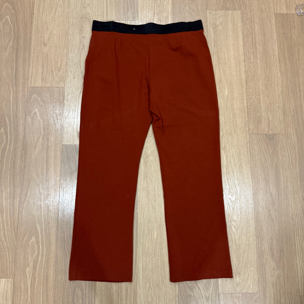 Liz Claiborne Women’s Mid-Rise Straight Leg Career Pants - Red/Rust Size XL