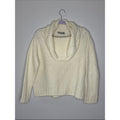 Vince Cream Cowl Neck Cozy Knit Sweater Alpaca Blend Large