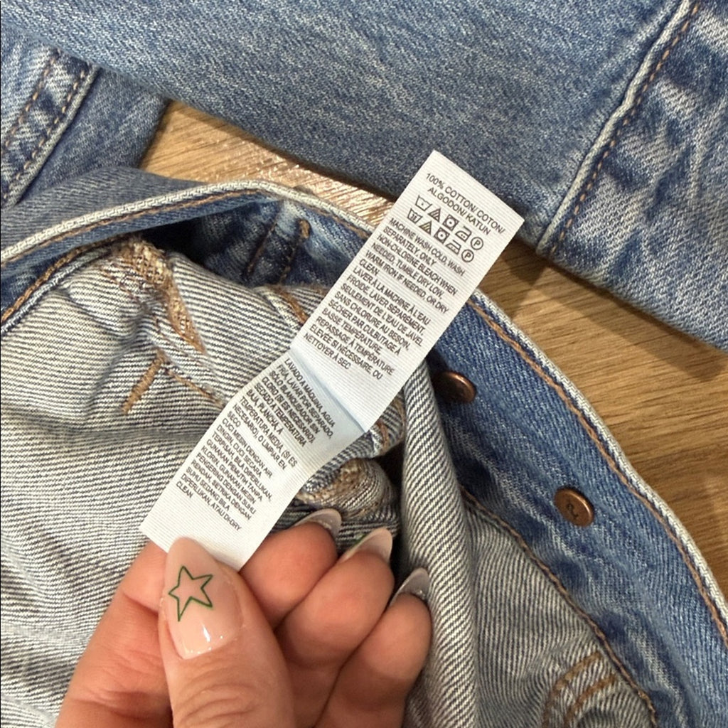 Lucky Brand The Tomboy Trucker Classic Blue Denim Jacket Size Small