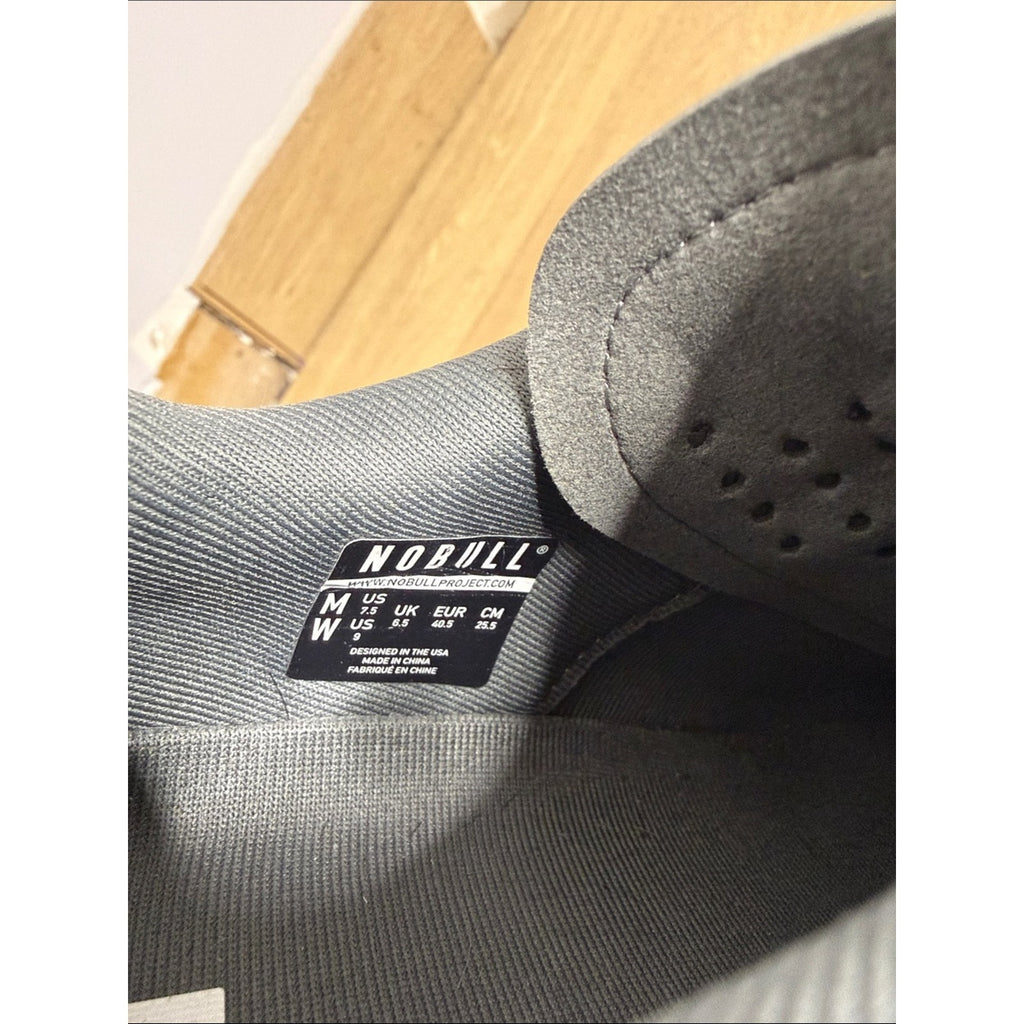 NOBULL Grey Textured Sneakers Size 9
