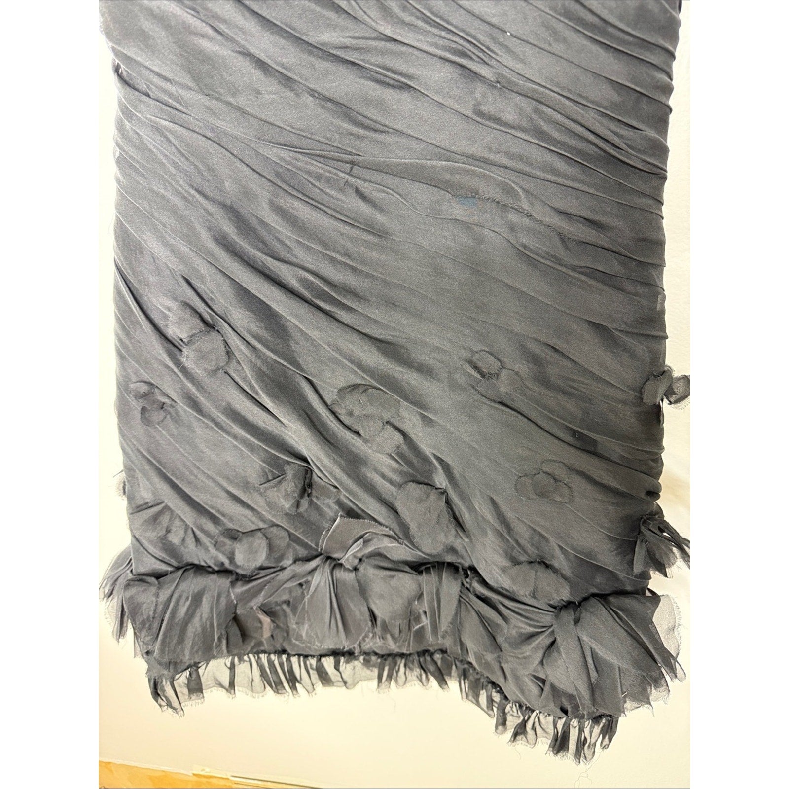 Nina Raynor Black Strapless Ruffled Cocktail Dress Size 10