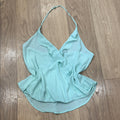 ASTR Elegant Mint Halter Top Ruffle Detail Size Medium