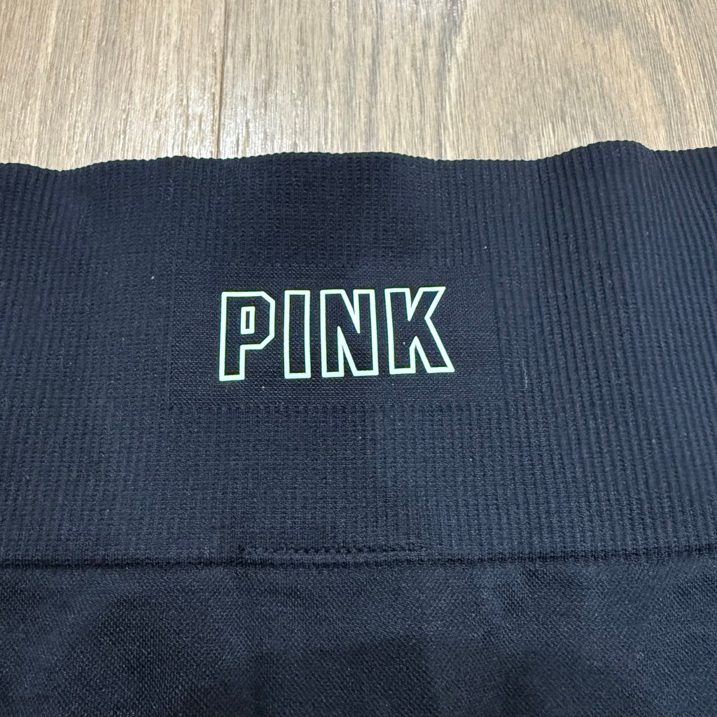 Women's High-Waisted Seamless Ribbed Yoga Shorts – Breathable Athletic Bike Shorts (Black) Size XS