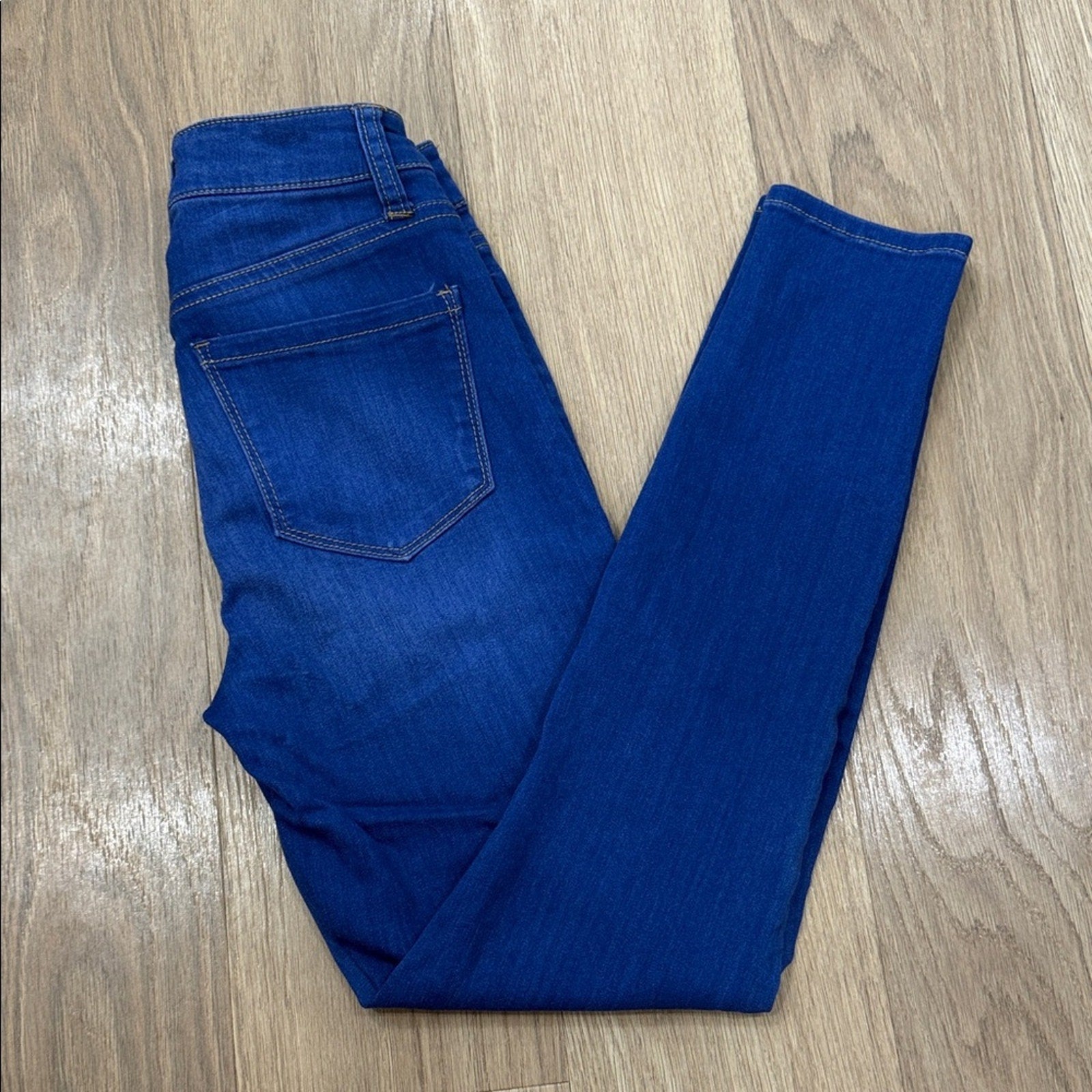 Celebrity Pink The Glam Deep Blue Skinny Jeans Size 25