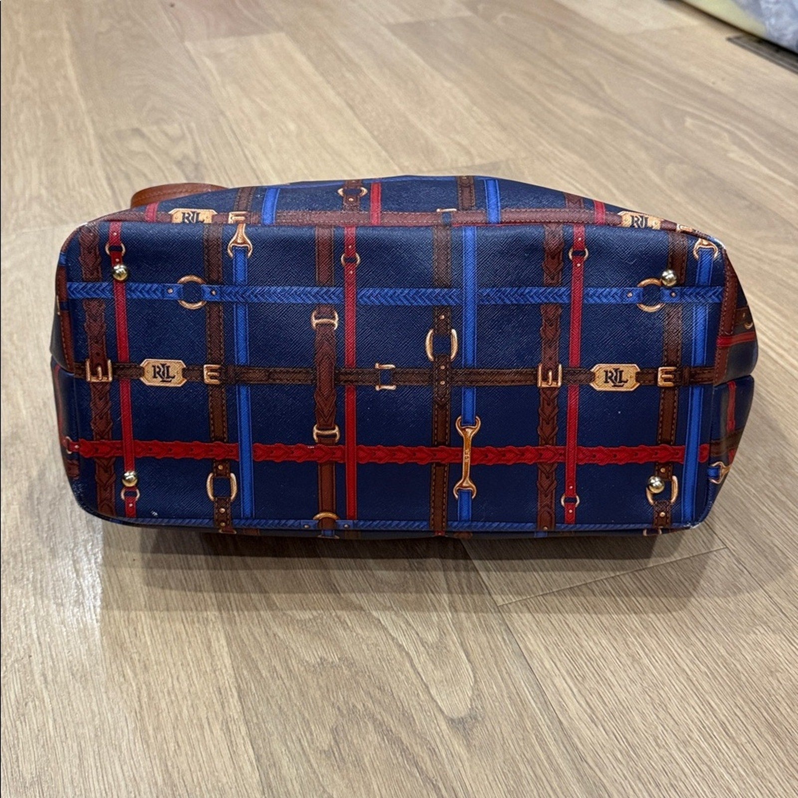 Lauren Ralph Lauren Equestrian Print Tote Bag