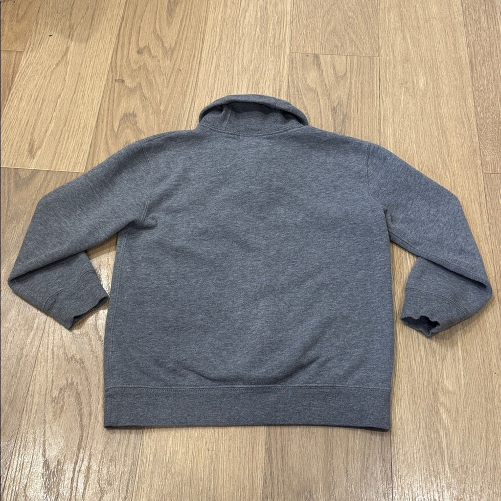 Polo Ralph Lauren Grey Shawl Collar Pullover Sweatshirt w/ Logo Size 7