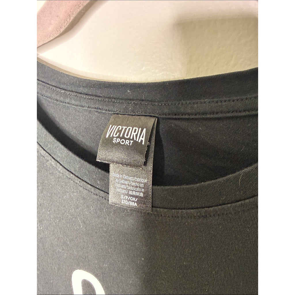Victoria's Secret Black 'Love to Workout' Long-Sleeve Top Size Small
