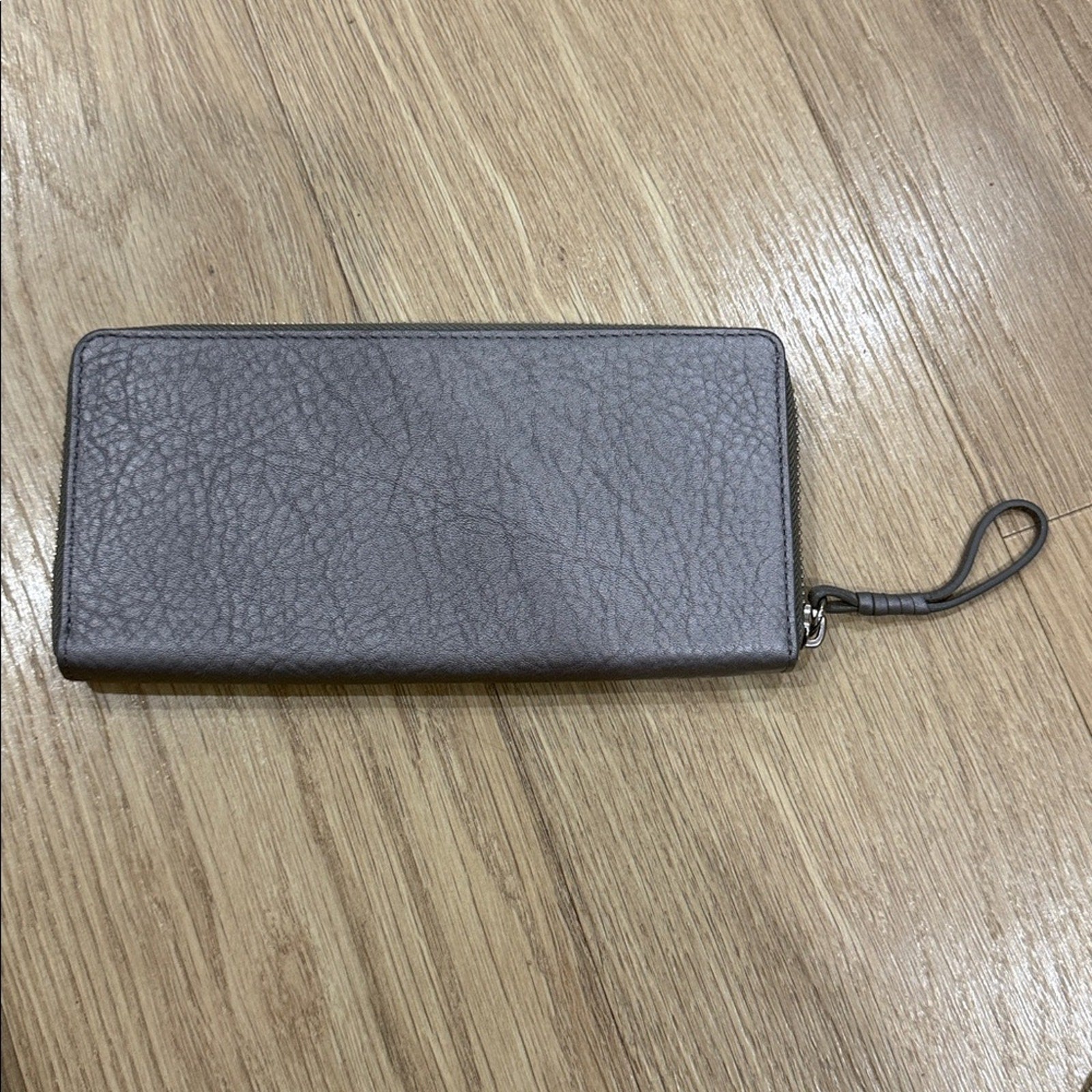 Cole Haan Zip Around Continental Wallet in a Gray Color Pallet