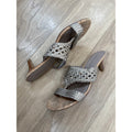 Donald Pliner Kikki Braided Leather Kitten Heel Slide Sandals Size 10
