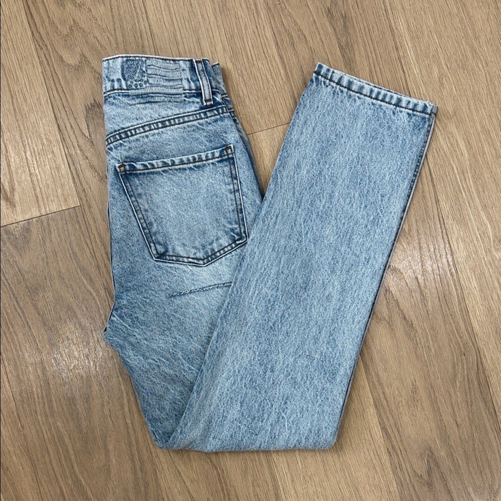 REVICE Ex Boyfriend Player One Wash Distressed Denim Jeans Size 25 NEW!