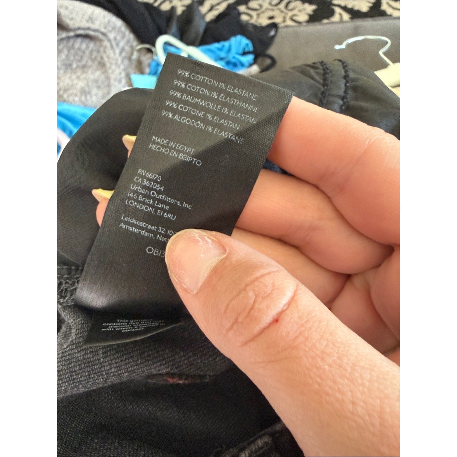 BDG Black High-Rise Flare Jeans with Distressed Details Size 28