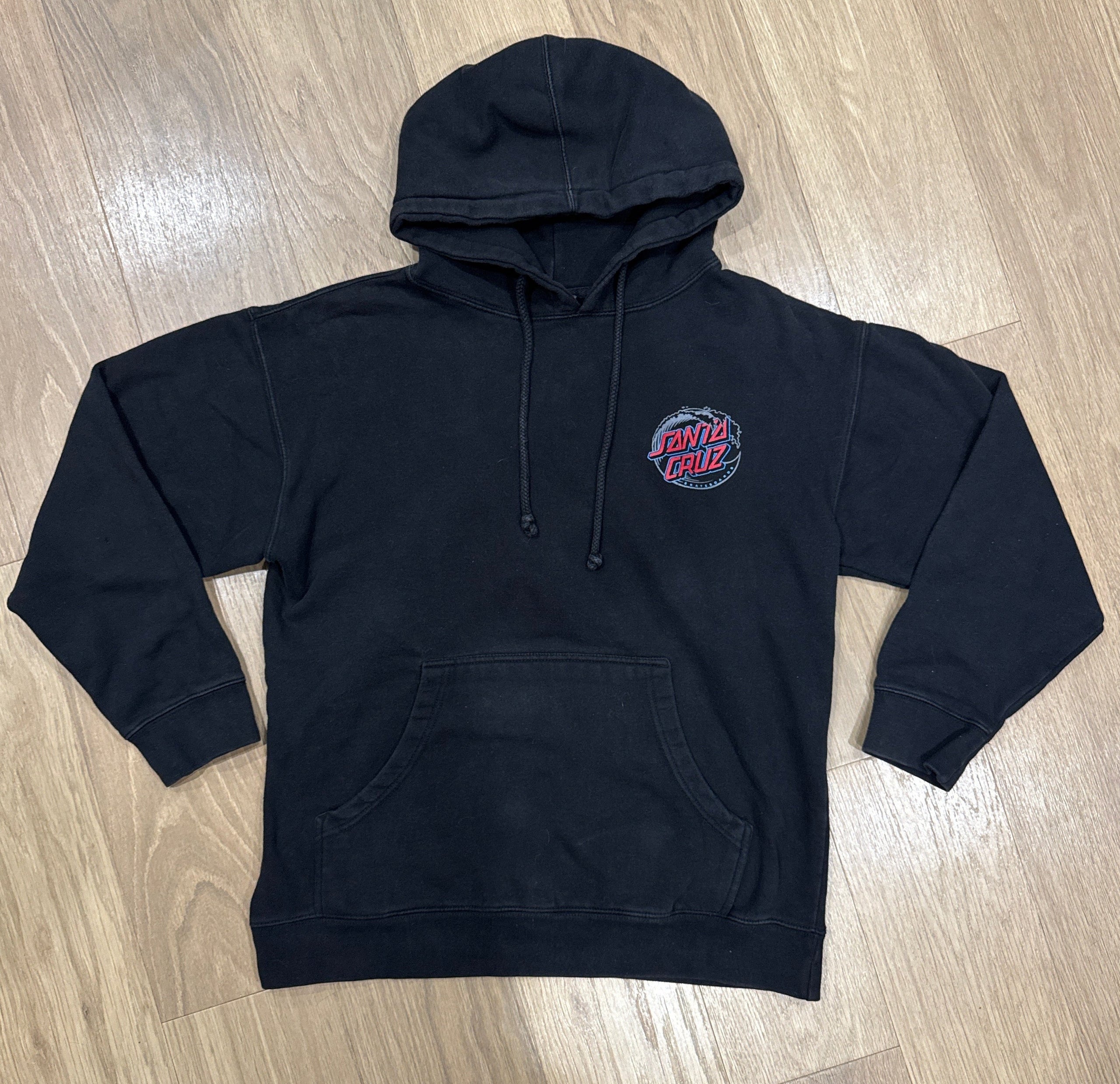 Santa Cruz Classic Dot Pullover Hoodie w/ Front and Back Logo Size Medium