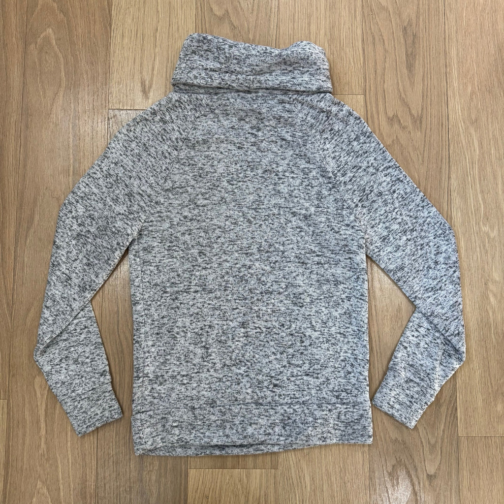 Derek Heart Women's Funnel Neck Pullover - Heather Gray Space Dye Fleece Size Small