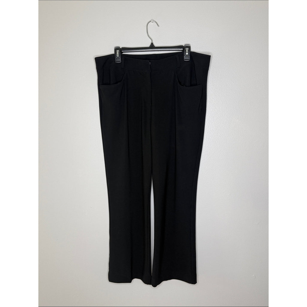 Boston Proper Black Boot Cut Trouser Pants Size Large