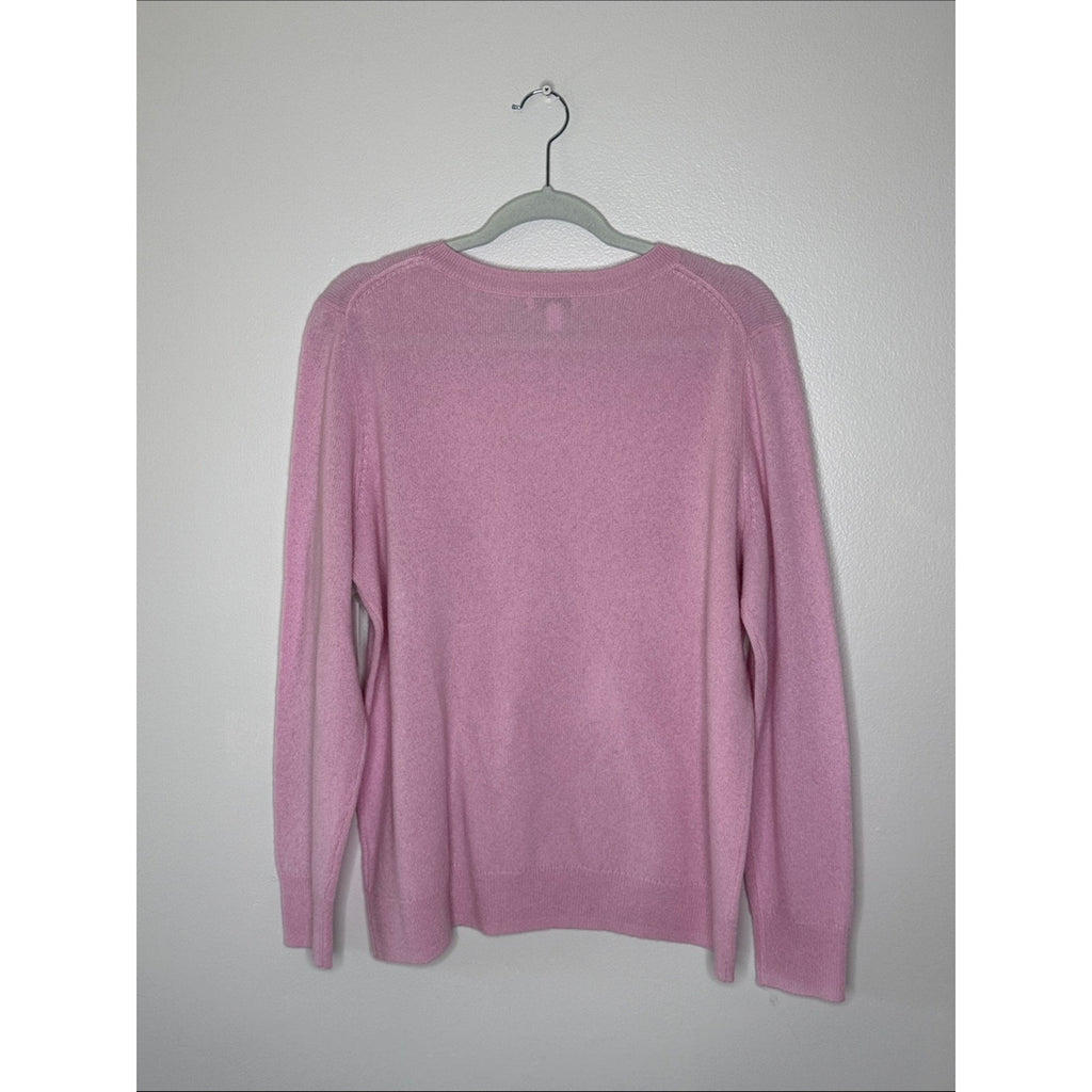 Nordstrom Dusty Rose Cashmere Crewneck Sweater Size XL NEW!