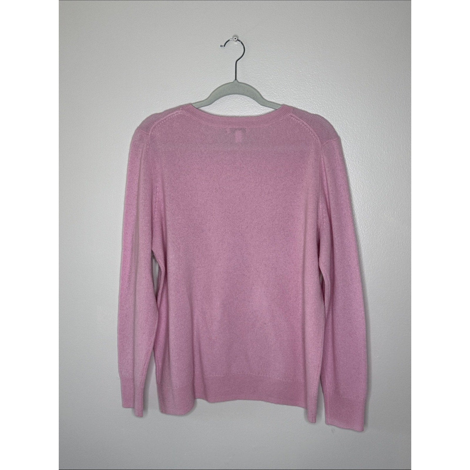 Nordstrom Dusty Rose Cashmere Crewneck Sweater Size XL NEW!