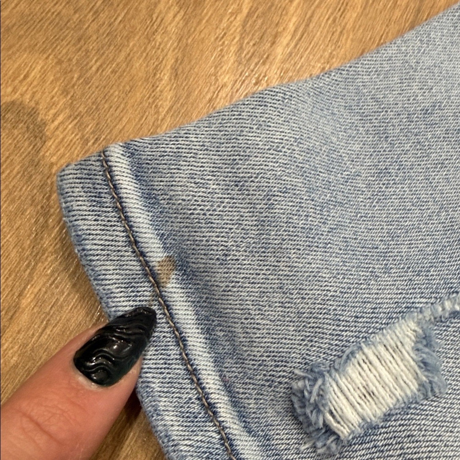 Altar'd State Light Blue Distressed Denim Jeans Size 28
