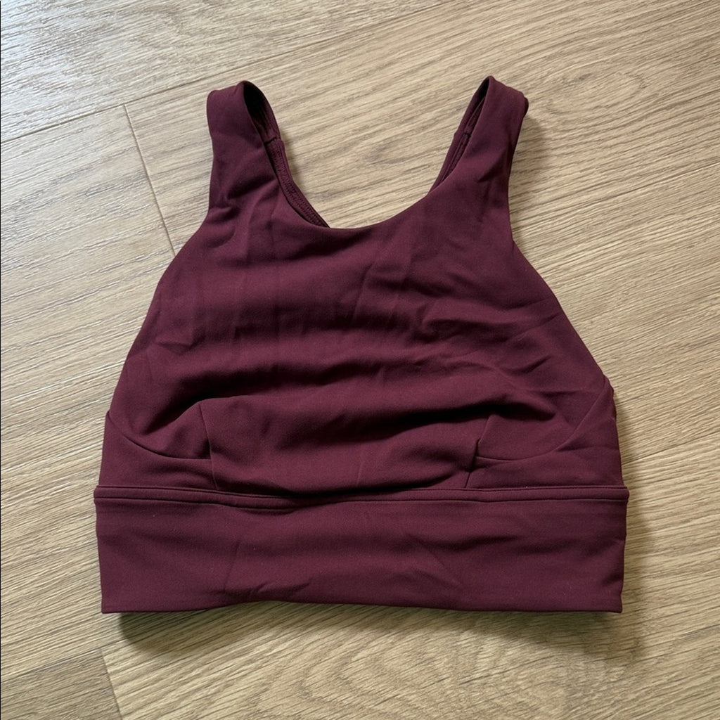 Lululemon Burgundy Sports Bra Size 4