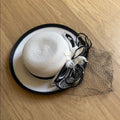Swan Hat New York Elegant Black and White Women's Hat