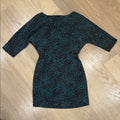 Rebecca Minkoff Sunny Dress - Black & Teal Polka Dot - Size 2