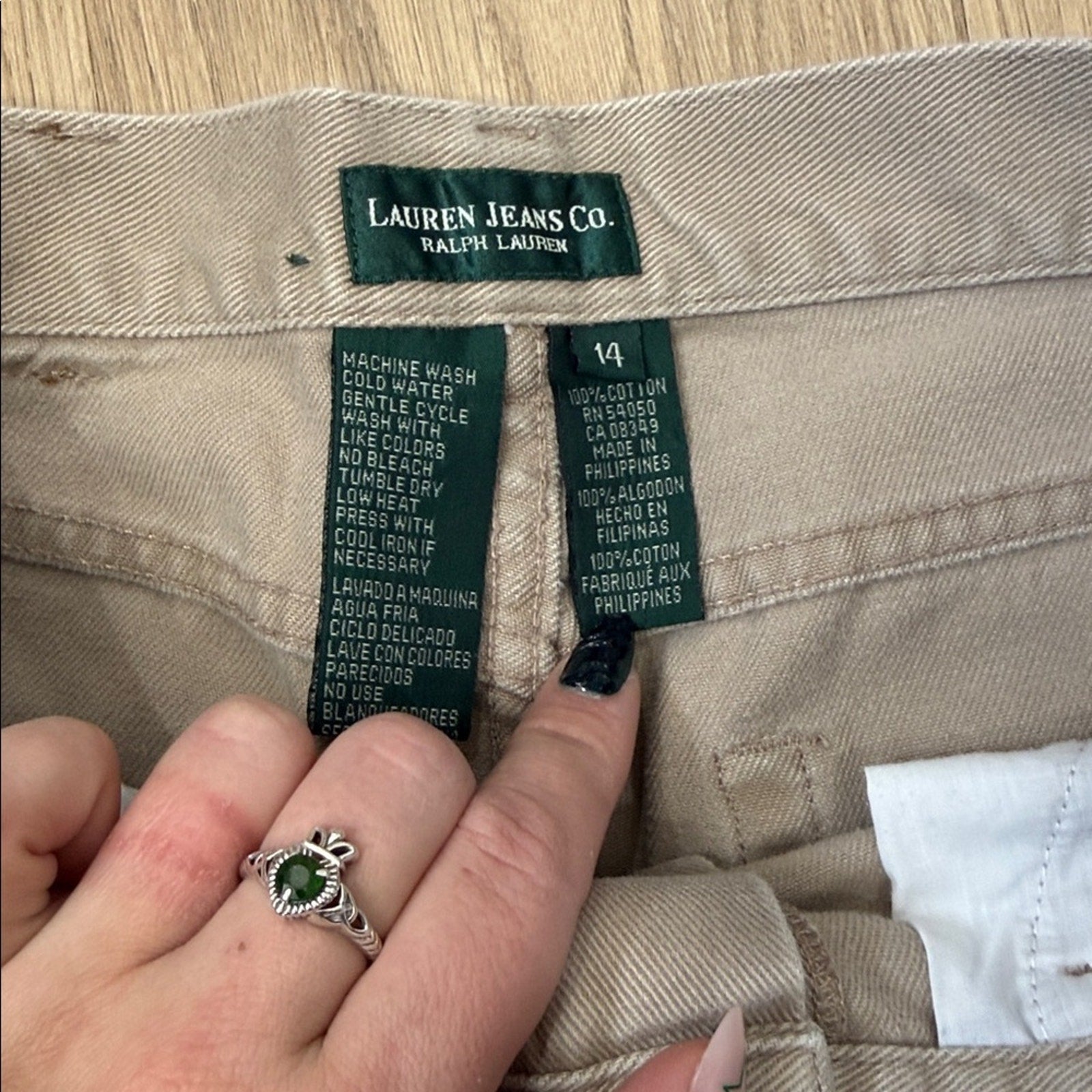 Lauren Ralph Lauren Beige Vintage Jeans Size 14
