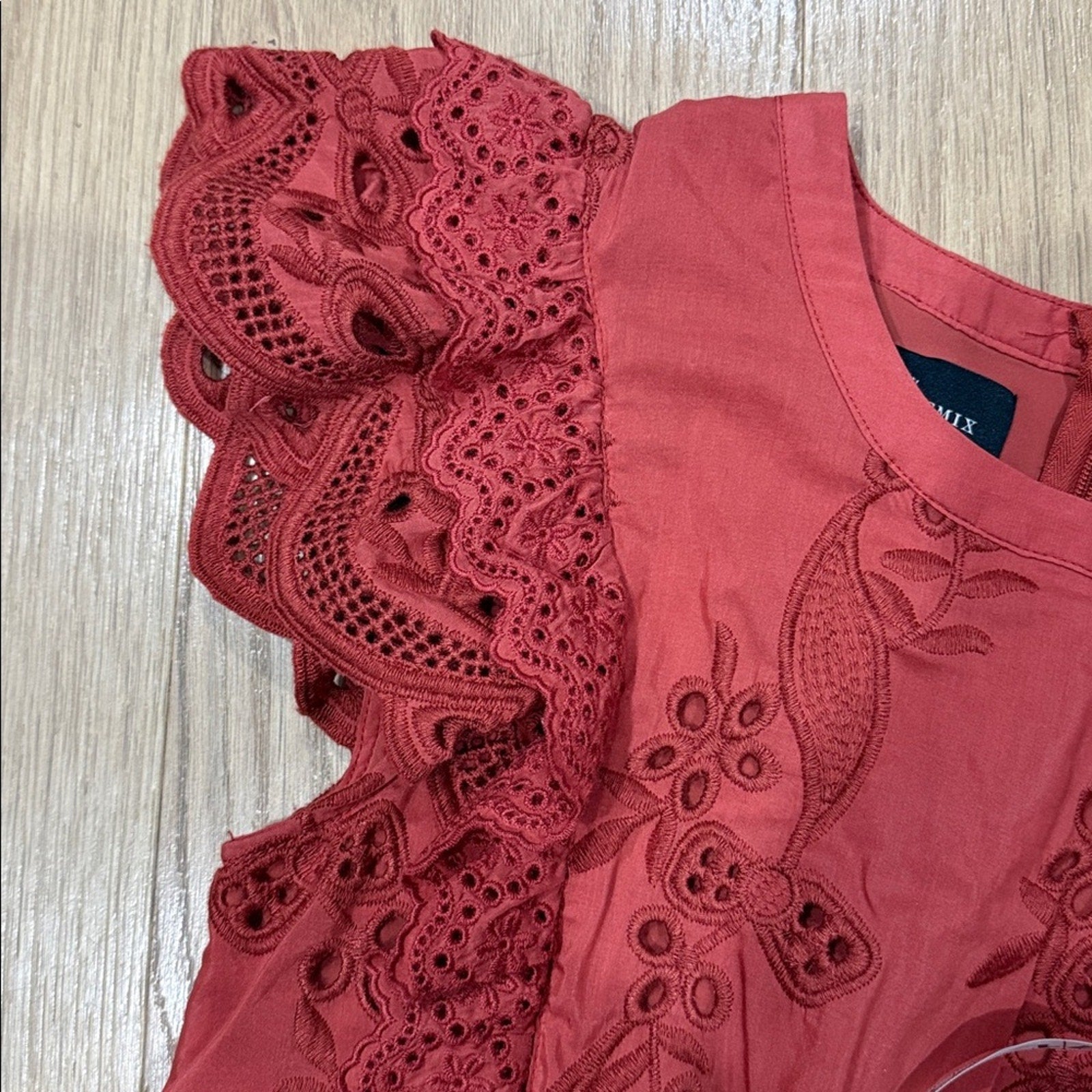 Charlotte Eskildsen Little Remix Lace Eyelet A Line Dress Size 14