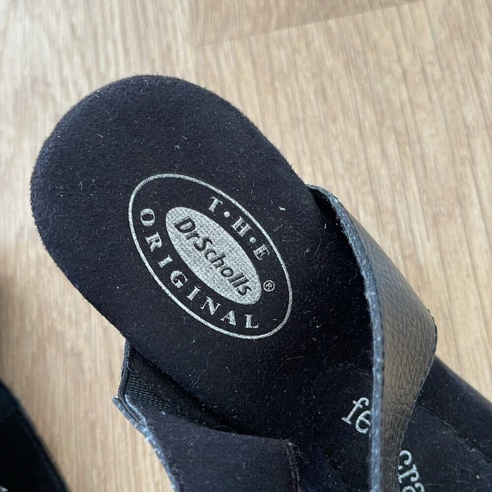 Dr. Scholl's The Original Avalon Women's Black Wedge Sandals Size 6