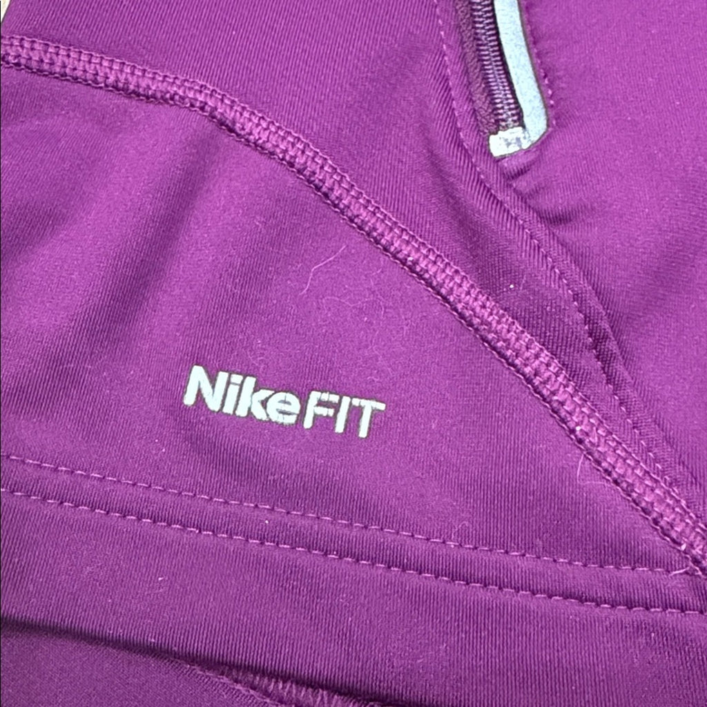 Nike Dri-Fit Full Zip Athletic Jacket in Purple Size XL (16-18)