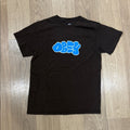 Obey Black Tee with Vibrant Blue Graphic Size Medium